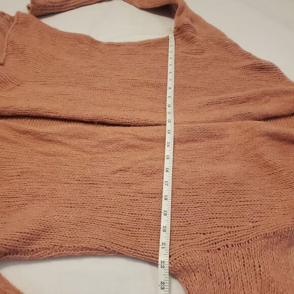 MM Lafleur Pink Yak Baby Alpaca Blend Knit  Open Jardigan size Small Cozy - Picture 8 of 9